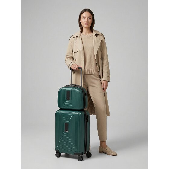 Redolz Essentials 14 kofferset 2 stuks cabine trolley met stretch vouw & beautycase