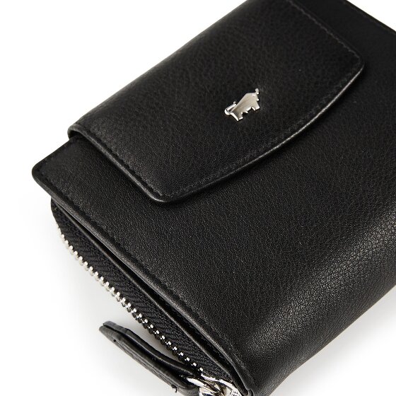 Braun Büffel Joy Portemonnee RFID-bescherming Leer 12 cm