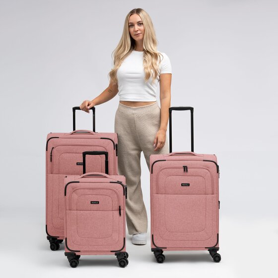 Redolz Essentials 12 THREE SET 4 wielen Kofferset 3-delig met uitbreidingsplooi