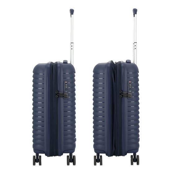 d&n Travel Line 4500 4 wielen Cabinewagen S 55 cm met uitbreidingsplooi