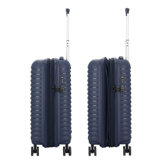 d&n Travel Line 4500 4 wielen Cabinewagen S 55 cm met uitbreidingsplooi