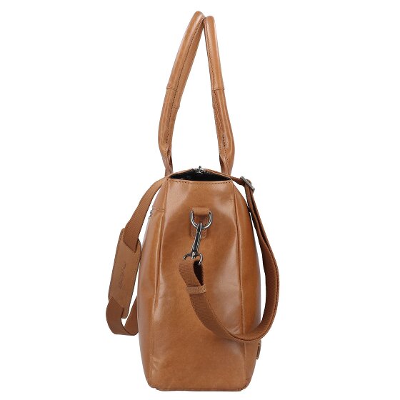 Plevier Rock Copal Schoudertas Leer 44 cm Laptop compartiment