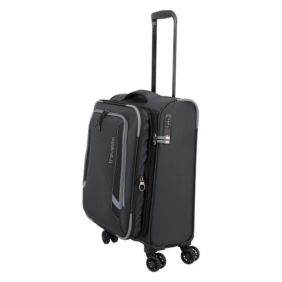 Travelite Corsiica 4 wielen Cabinewagen S 55 cm met uitbreidingsplooi