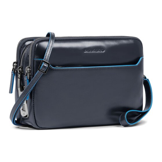 Piquadro Blue Square Schoudertas Leer 23 cm