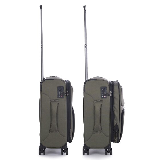 Stratic Bendigo Light + 4 wielen Cabinewagen 54 cm met uitbreidingsplooi