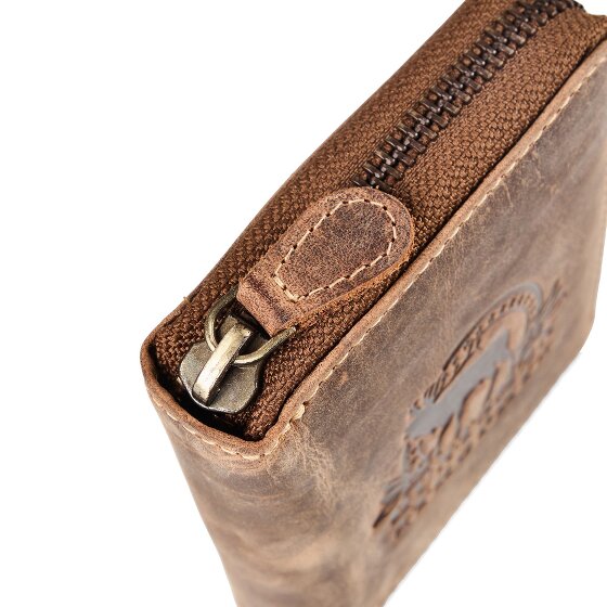 Greenburry Huntsman Portemonnee RFID-bescherming Leer 10 cm