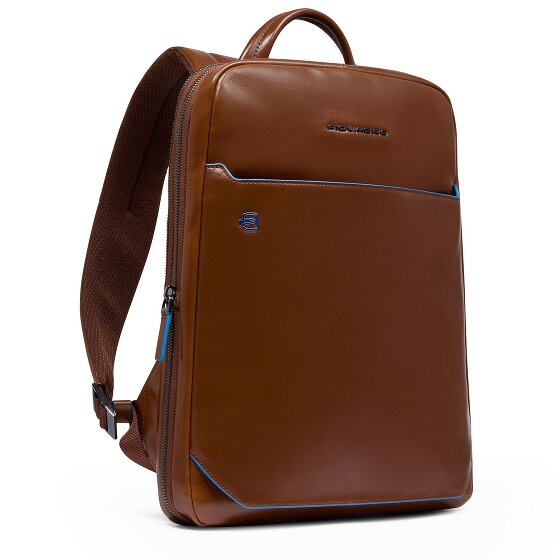 Piquadro Blue Square Dagrugzak RFID-bescherming Leer 37 cm Laptop compartiment