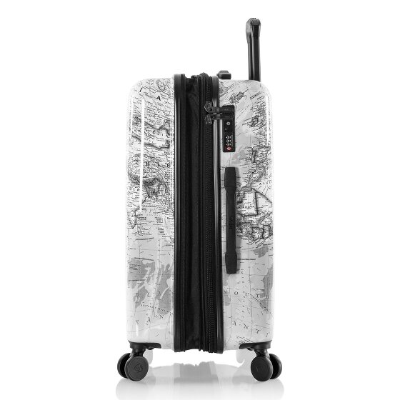 Heys Black Camo 4 wielen Kofferset 3-delig met uitbreidingsplooi