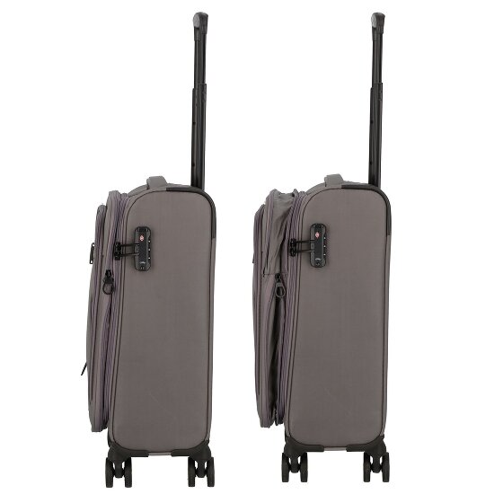 d&n Travel Line 9704 4 wielen Cabinewagen S 55 cm met uitbreidingsplooi