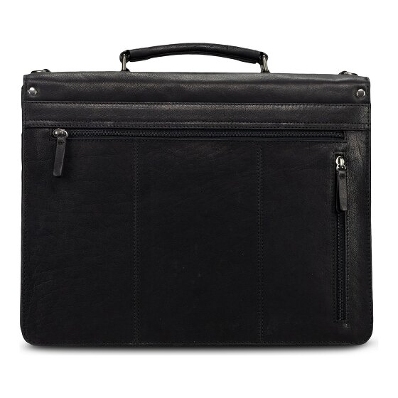 Jost Glasgow Aktentas RFID-bescherming Leder 40 cm Laptopvak