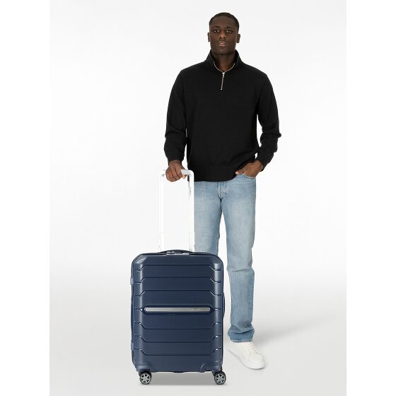 Samsonite Flux 4 wielen Cabinewagen 55 cm met uitbreidingsplooi