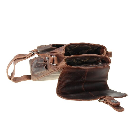 Greenland Nature Montana schoudertas leer 19 cm