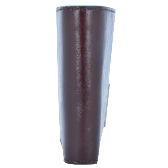 Piquadro Blauwe vierkante Leren Portemonnee 12,5 cm