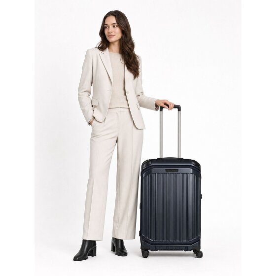 Piquadro PQ-Light 4 wielen Trolley M 69 cm met uitbreidingsplooi