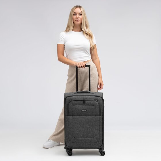 Redolz Essentials 12 MEDIUM 4-wiel trolley 67 cm met uitbreidingsplooi