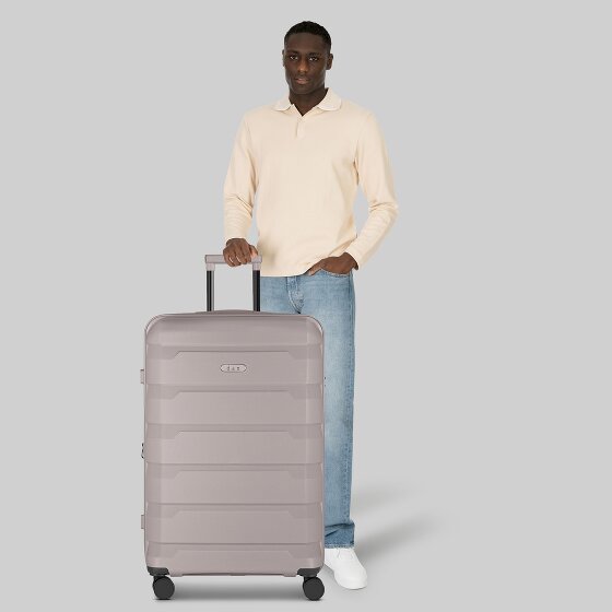 d&n South Dakota 4 wielen Trolley L 76 cm met uitbreidingsplooi