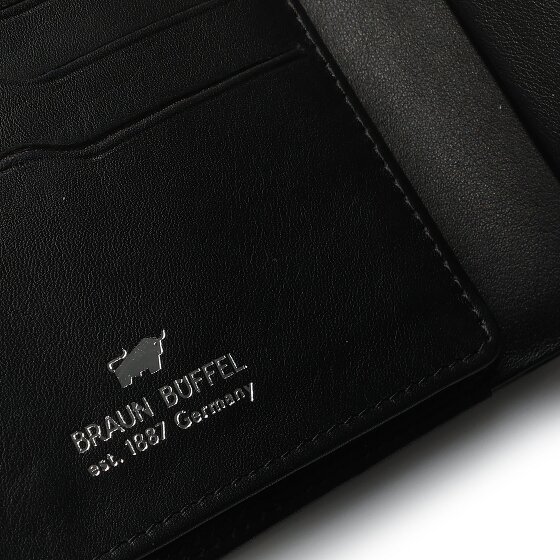 Braun Büffel Golf 3.0 Portemonnee RFID-bescherming Leer 11 cm