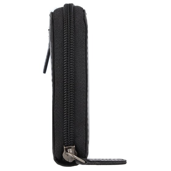 Greenburry Pure Black Portemonnee RFID-bescherming Leer 19.5 cm