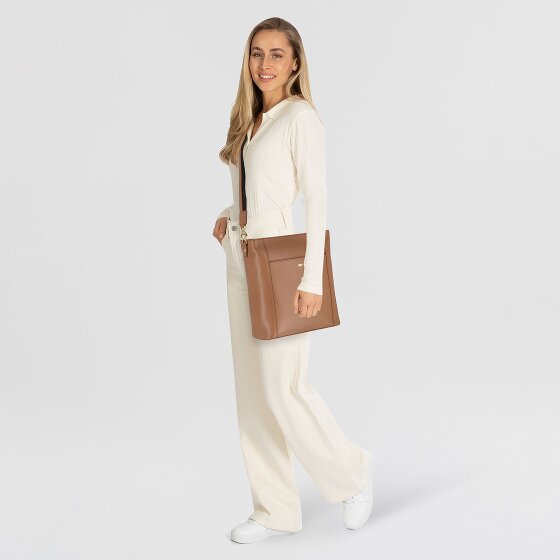 Braun Büffel Hanna Schoudertas Leer 34 cm Laptop compartiment