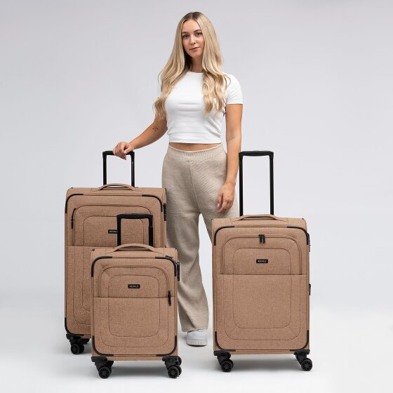Redolz Essentials 12 THREE SET 4 wielen Kofferset 3-delig met uitbreidingsplooi