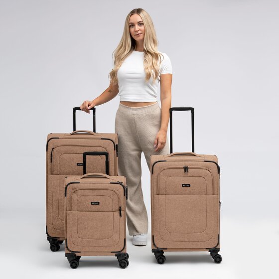 Redolz Essentials 12 THREE SET 4 wielen Kofferset 3-delig met uitbreidingsplooi