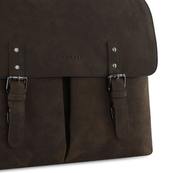 bugatti Luca Aktetas Messenger Leer 39 cm Laptop compartiment