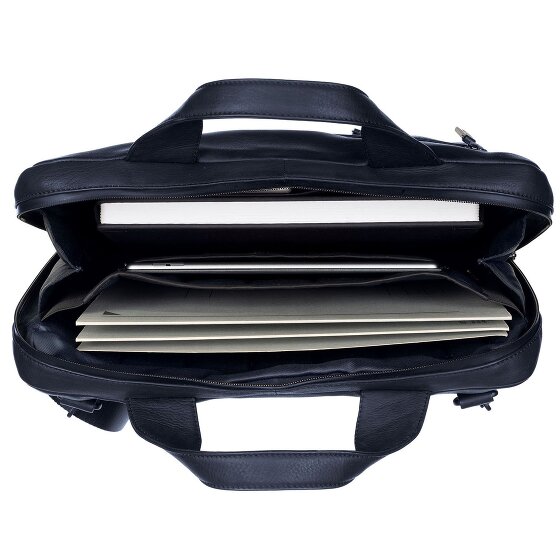 Leonhard Heyden Haagse Leren Aktetas 38 cm Laptopcompartiment