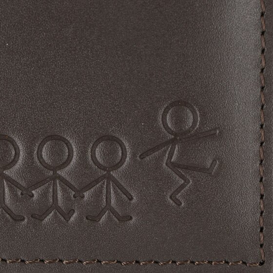 oxmox Leather Portemonnee RFID-bescherming Leder 11 cm