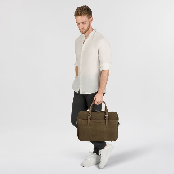 Castelijn & Beerens Nubuck Koffer Leer 41 cm Laptop compartiment