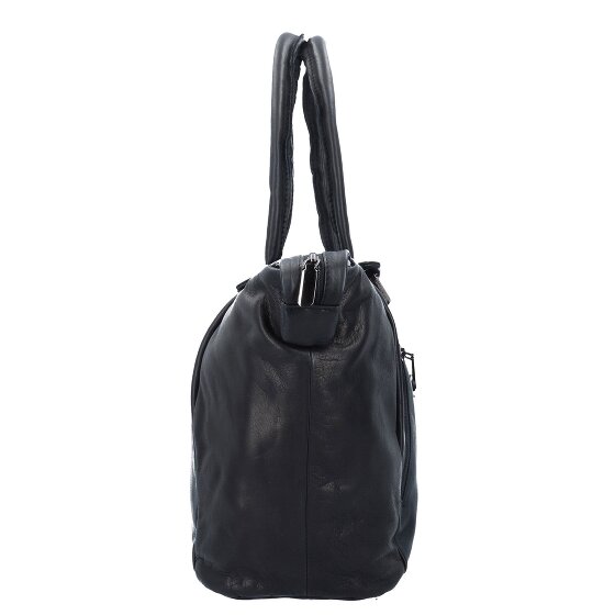 Greenland Nature Zwarte Nappa Shopper Tas Leer 33 cm