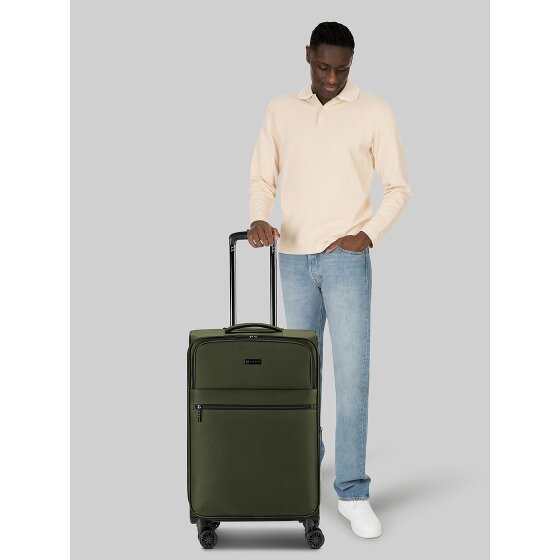 bugatti Valencia Soft 4 wielen Trolley M 65 cm met uitbreidingsplooi