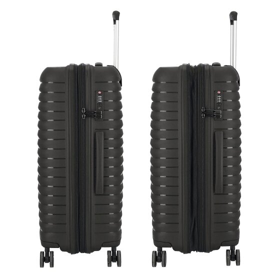 d&n Travel Line 4500 4 wielen Kofferset 3-delig met uitbreidingsplooi