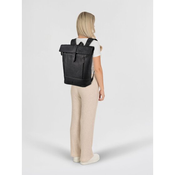 Jack Kinsky Baltimore 15 Zakelijke rugzak Leder 43 cm Laptopvak
