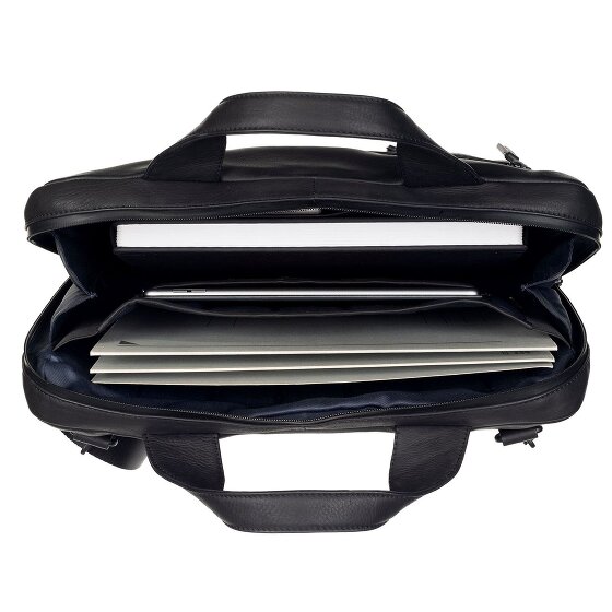 Leonhard Heyden Haagse Leren Aktetas 38 cm Laptopcompartiment