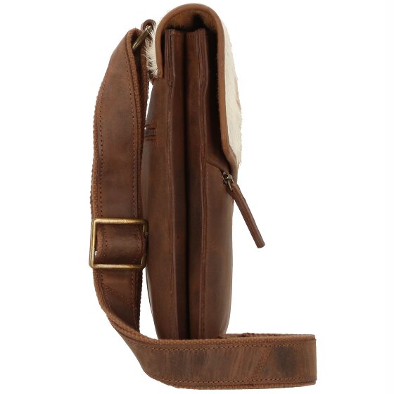 Greenland Nature Natuurlijke combinatie leren schoudertas 26 cm