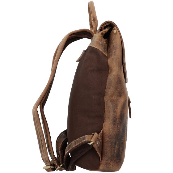 Greenburry Vintage Dagrugzak Leer 40 cm Laptop compartiment