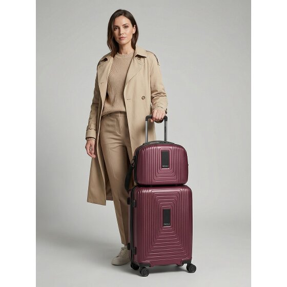 Redolz Essentials 14 kofferset 2 stuks cabine trolley met stretch vouw & beautycase