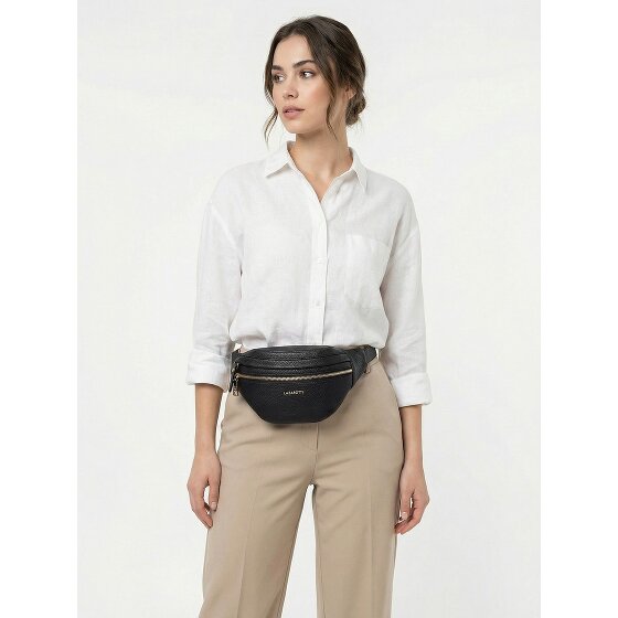 Lazarotti Bologna leer Fanny pack met dubbele rits, crossbody, leer, 25 cm