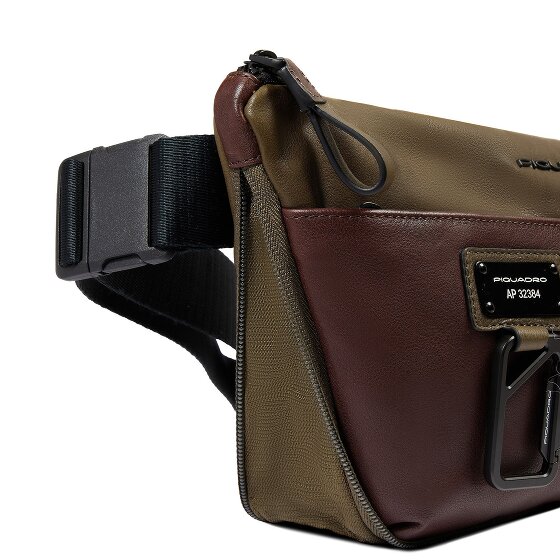 Piquadro Harper Fanny pack Leer 34 cm met uitbreidingsplooi