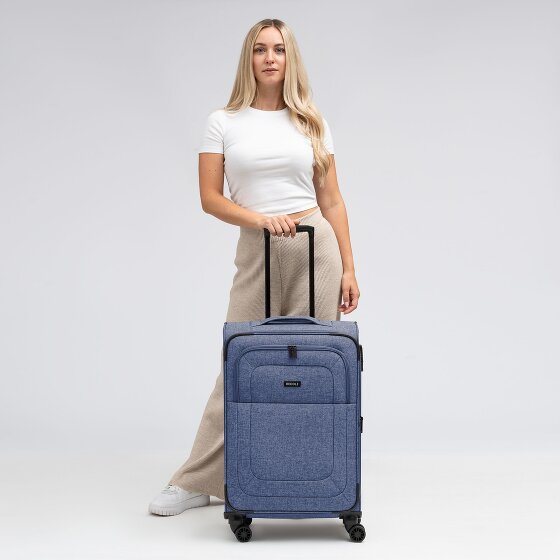Redolz Essentials 12 MEDIUM Trolley met 4 wielen, 67 cm, met uitbreidingsplooi