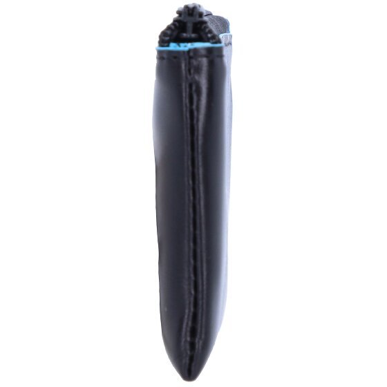 Piquadro Blauw vierkant sleuteletui leer 14 cm