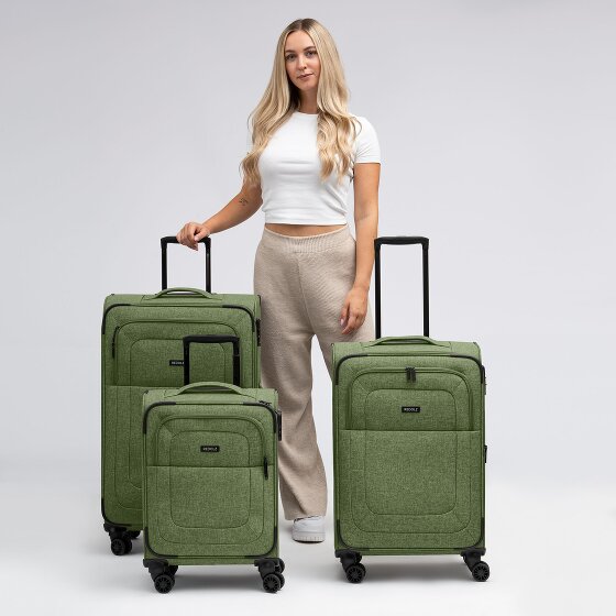 Redolz Essentials 12 THREE SET 4 wielen Kofferset 3-delig met uitbreidingsplooi