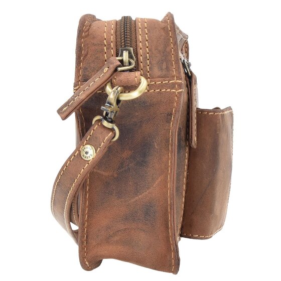 Greenburry Vintage mannen leren tas 22 cm