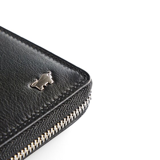 Braun Büffel Golf 3.0 Portemonnee RFID-bescherming Leer 10 cm