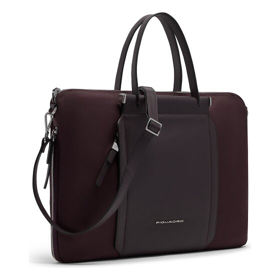 Piquadro Lyra Aktentas Leder 42 cm Laptopvak met uitbreidingsplooi