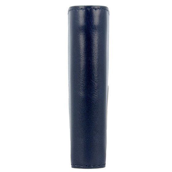 Piquadro Blauwe vierkante Leren Portemonnee 12,5 cm