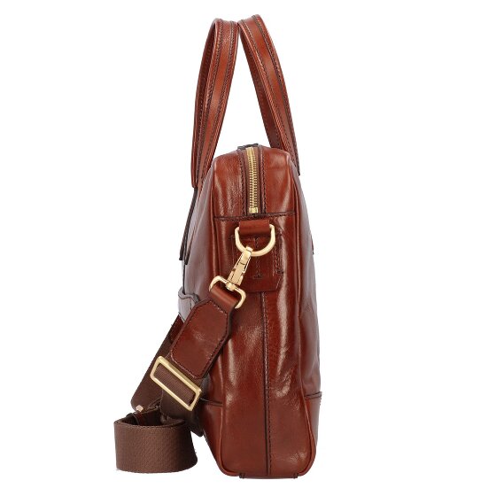 The Bridge Vespucci Briefcase Leer 38 cm Laptopcompartiment