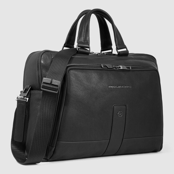 Piquadro Carl Koffer Leer 41 cm Laptop compartiment