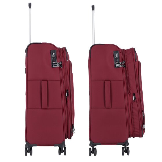 d&n Travel Line 9504 4 wielen Trolley M 67 cm met uitbreidingsplooi