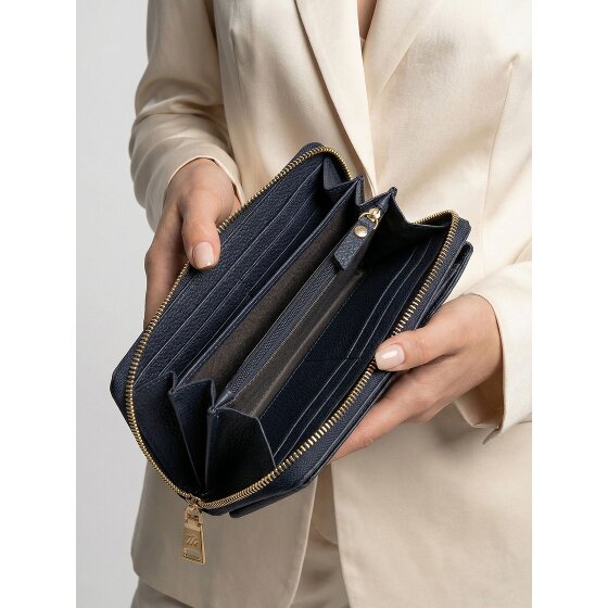 Lazarotti Bologna leren portemonnee met rits rondom en Smartphonehoesje, leer, 19 cm